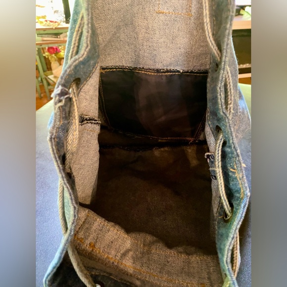 🔥Upcycled Denim Backpack🔥 - Picture 9 of 15